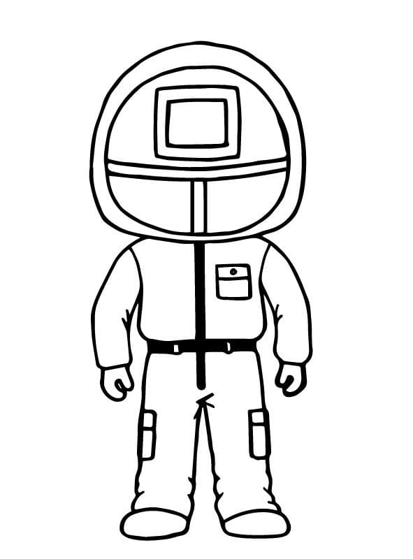 Squid Game Stampabile per Piccoli da colorare