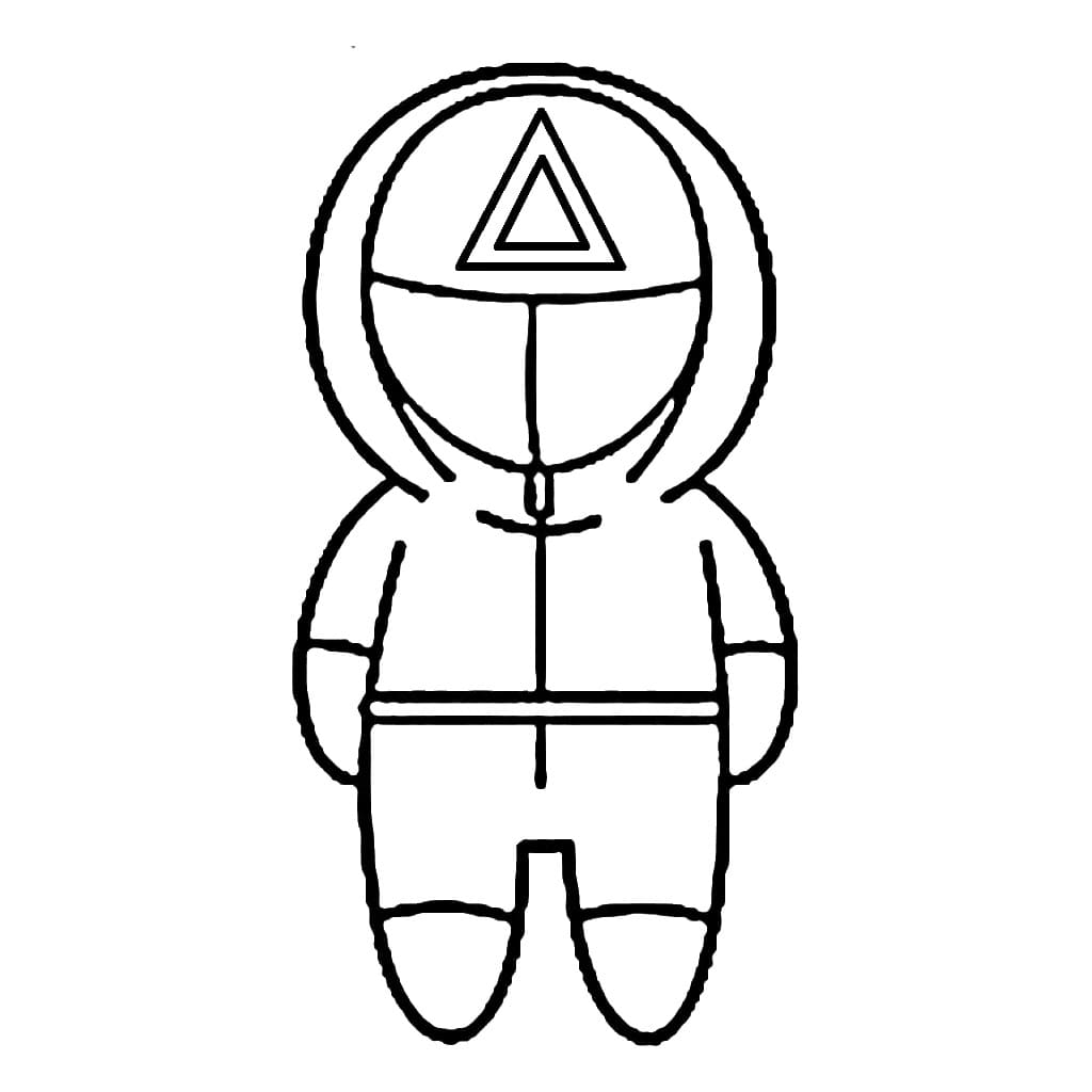 Squid Game per Bimbi di 5 Anni da colorare