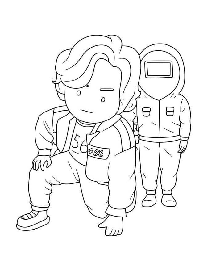 Squid Game per Bimbi da colorare