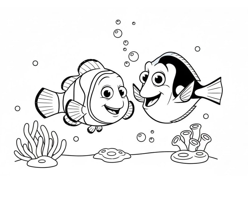 Alla ricerca di Nemo da colorare