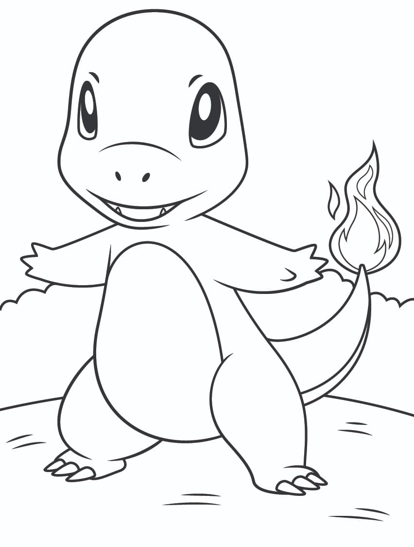 Stampa Charmander da colorare