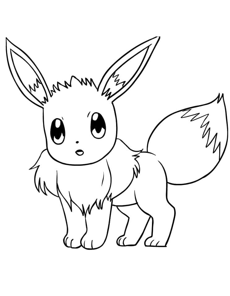 Stampa Eevee da colorare