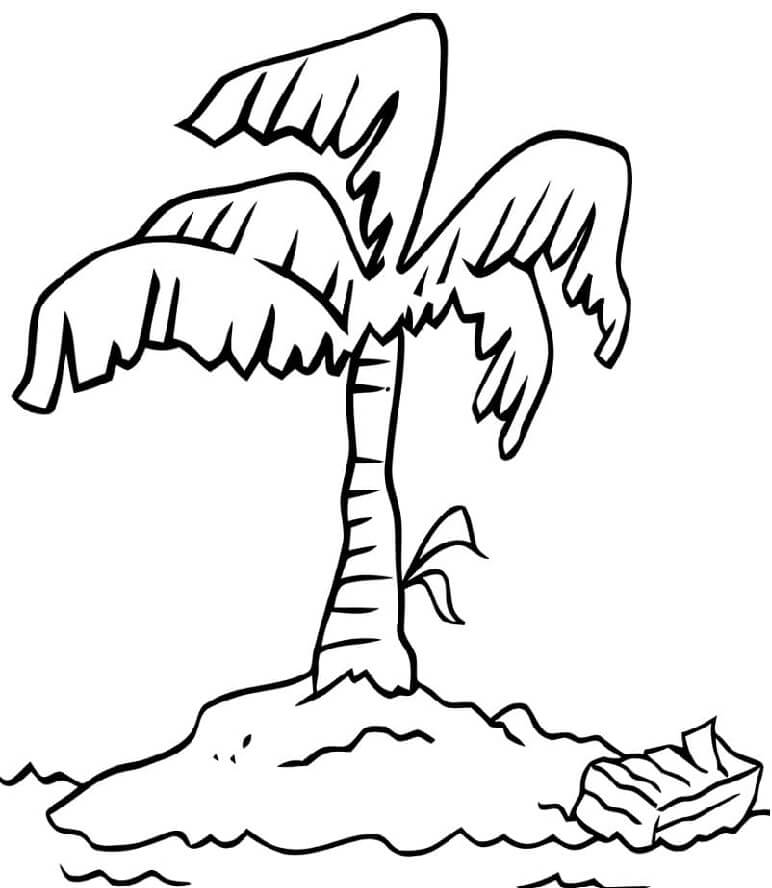 Stampa Isola da colorare