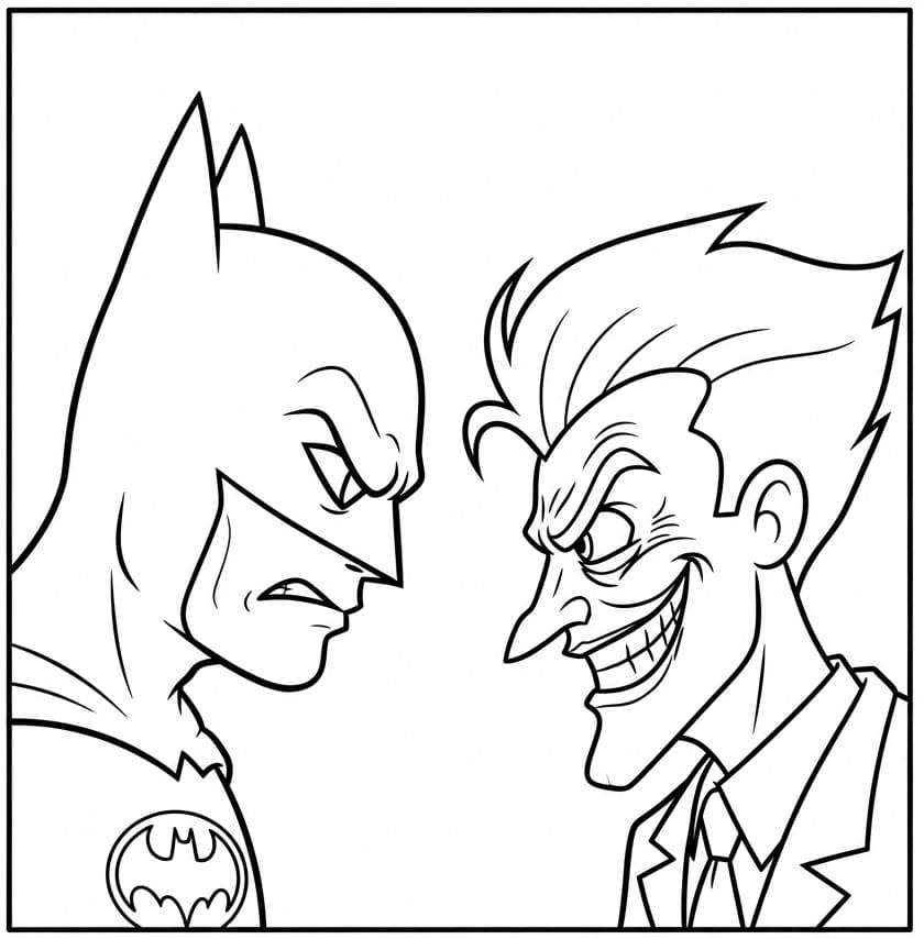 Stampa Joker da colorare