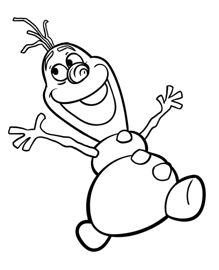 Stampa Olaf da colorare