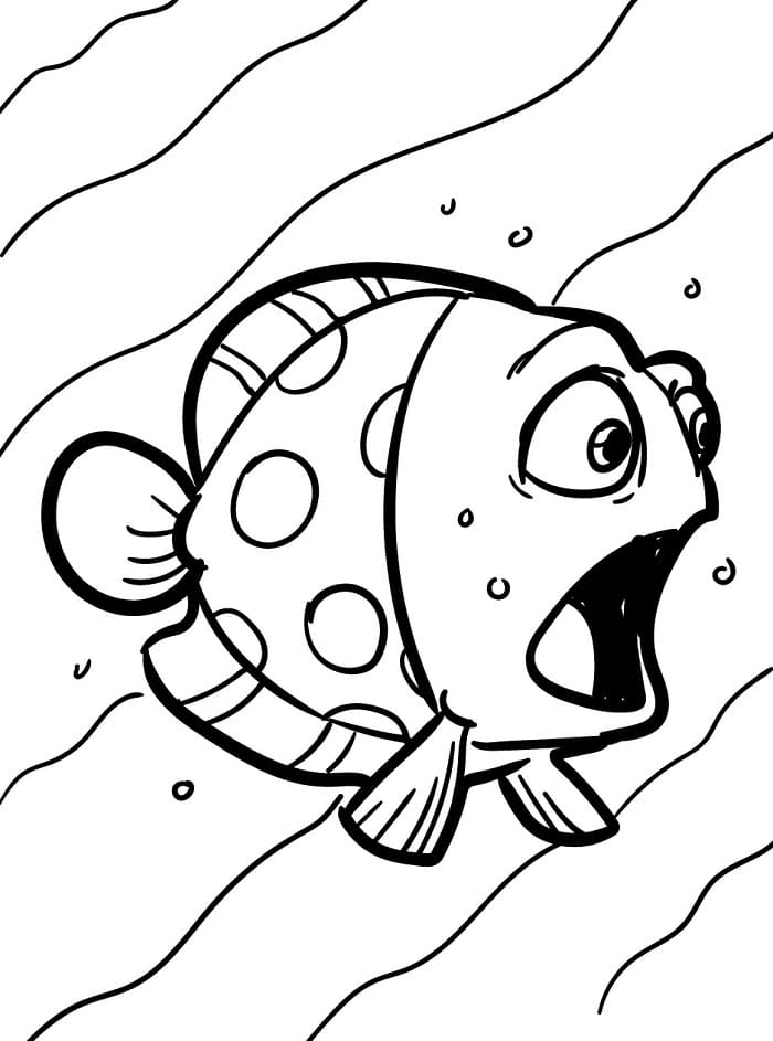 Stampa Pesce da colorare