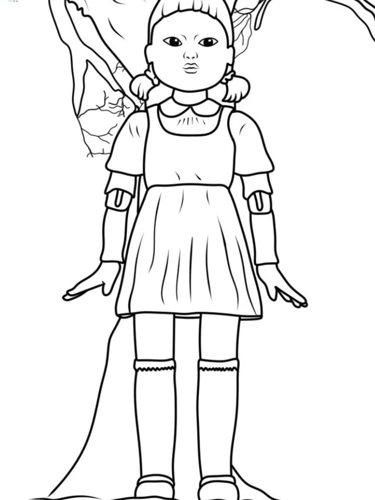 Stampa Squid Game da colorare