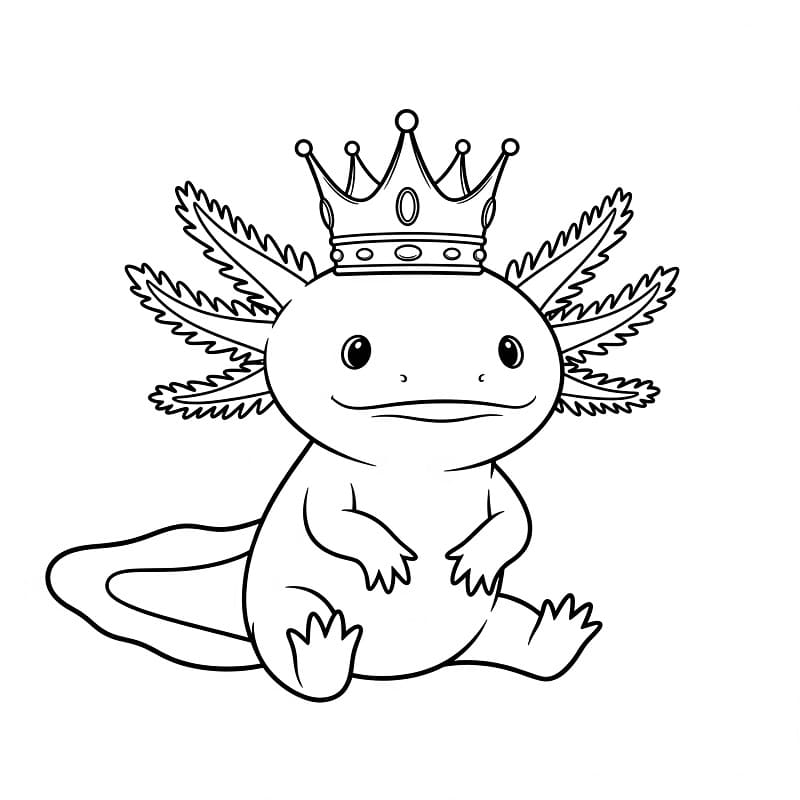 Stampabile Axolotl Omaggio da colorare