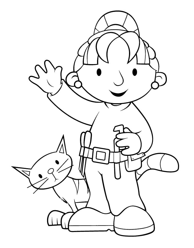 Stampabile Gratis Bob Aggiustatutto da colorare