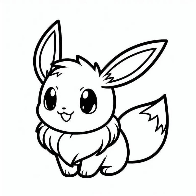 Stampabile Gratis Eevee da colorare