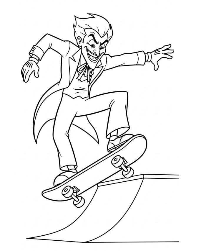 Stampabile Gratis Joker da colorare