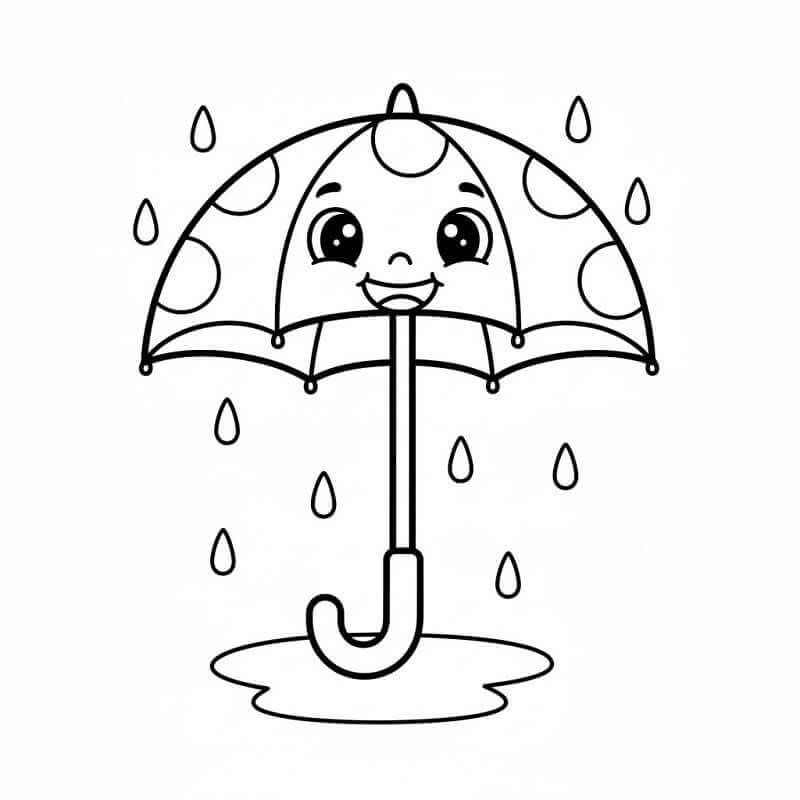 Ombrello da colorare