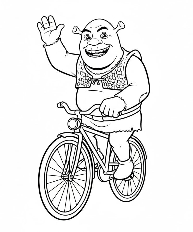 Stampabile Gratis Shrek da colorare