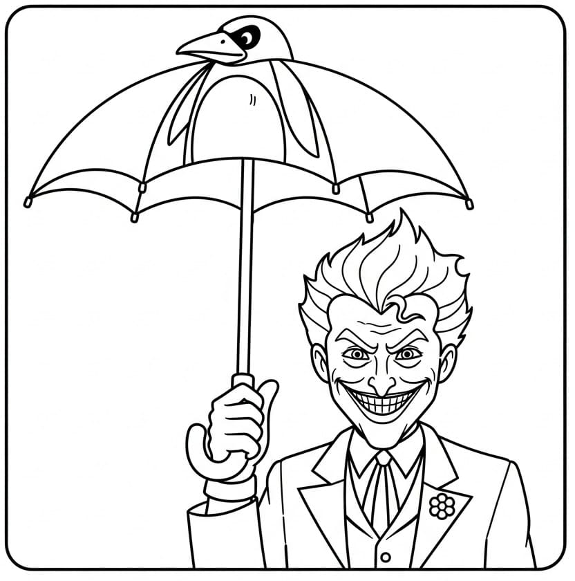 Stampabile Joker Omaggio da colorare