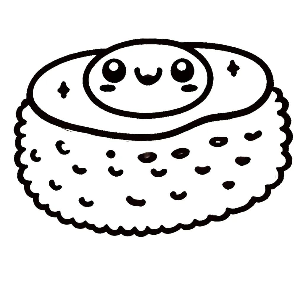 Stampabile Sushi Omaggio da colorare