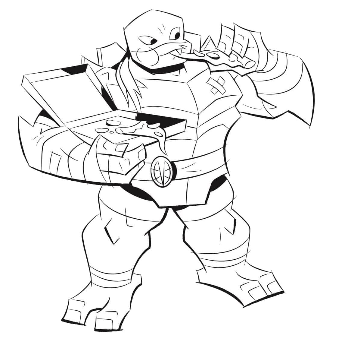 Tartarughe Ninja (13) da colorare