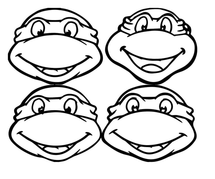 Tartarughe Ninja (14) da colorare