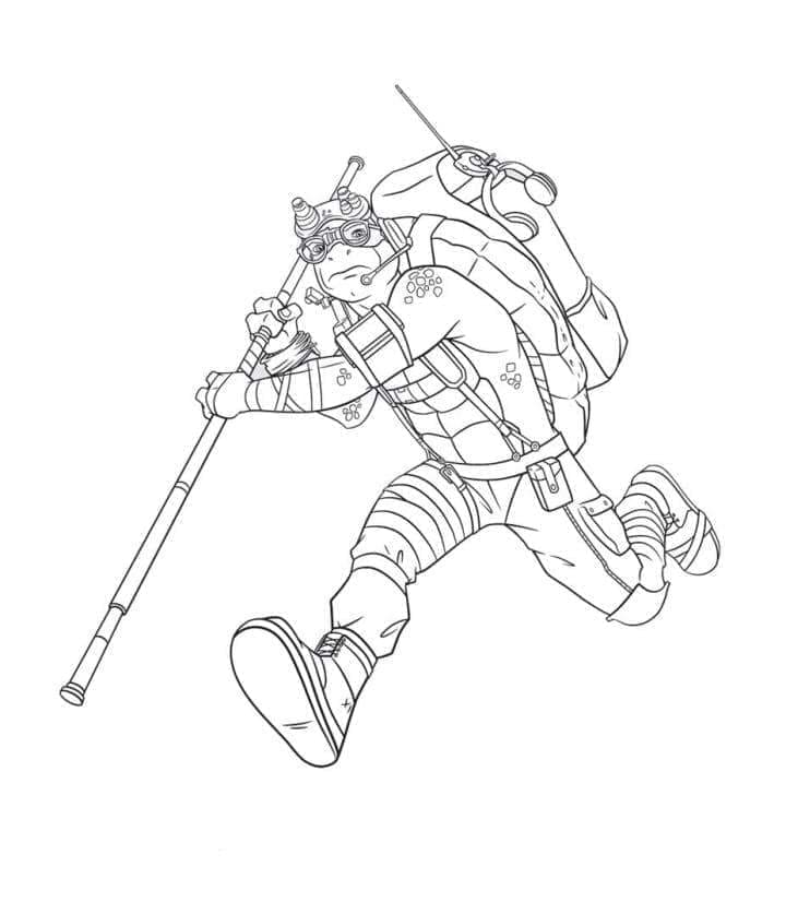 Tartarughe Ninja (2) da colorare