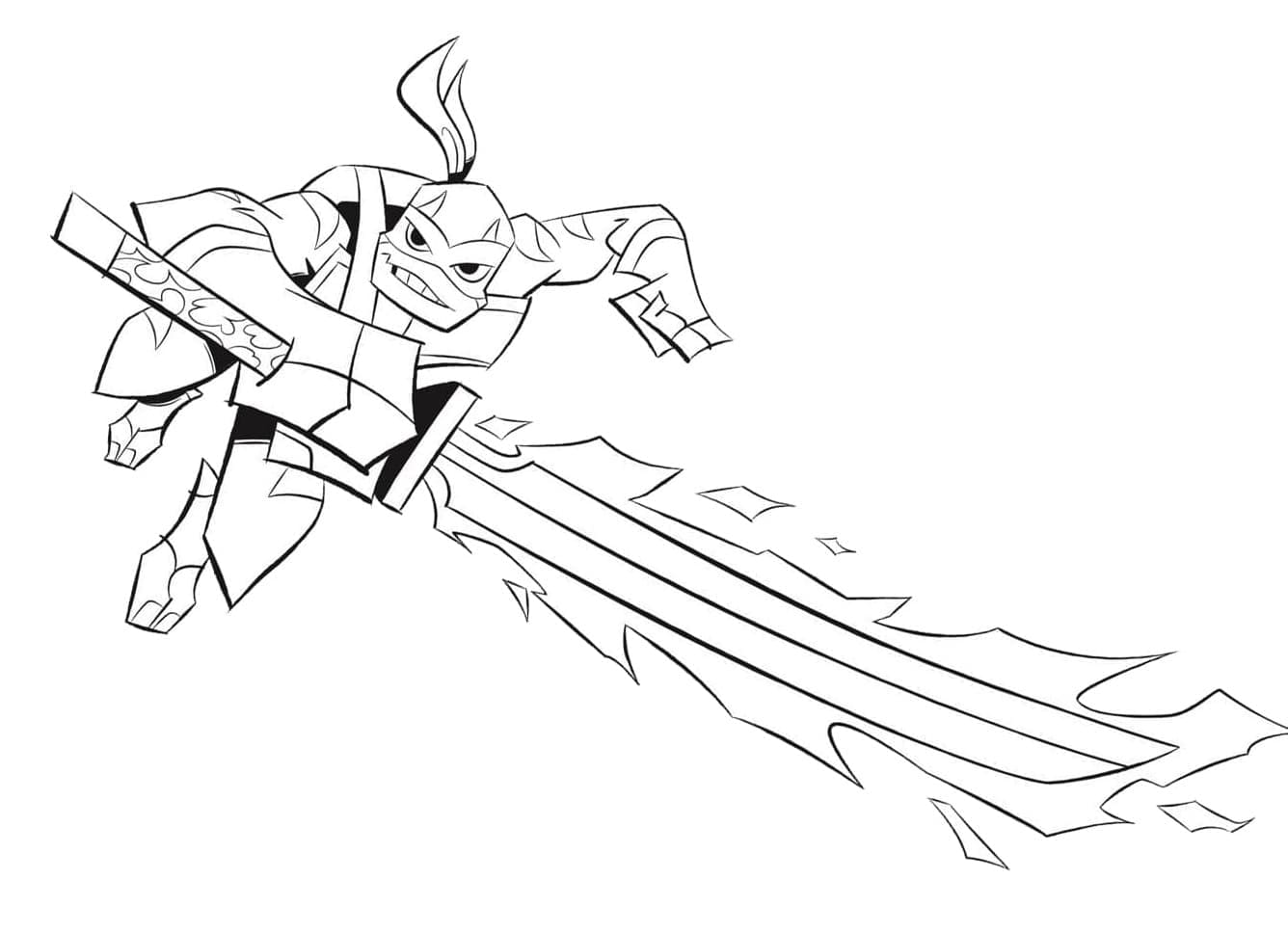 Tartarughe Ninja (5) da colorare