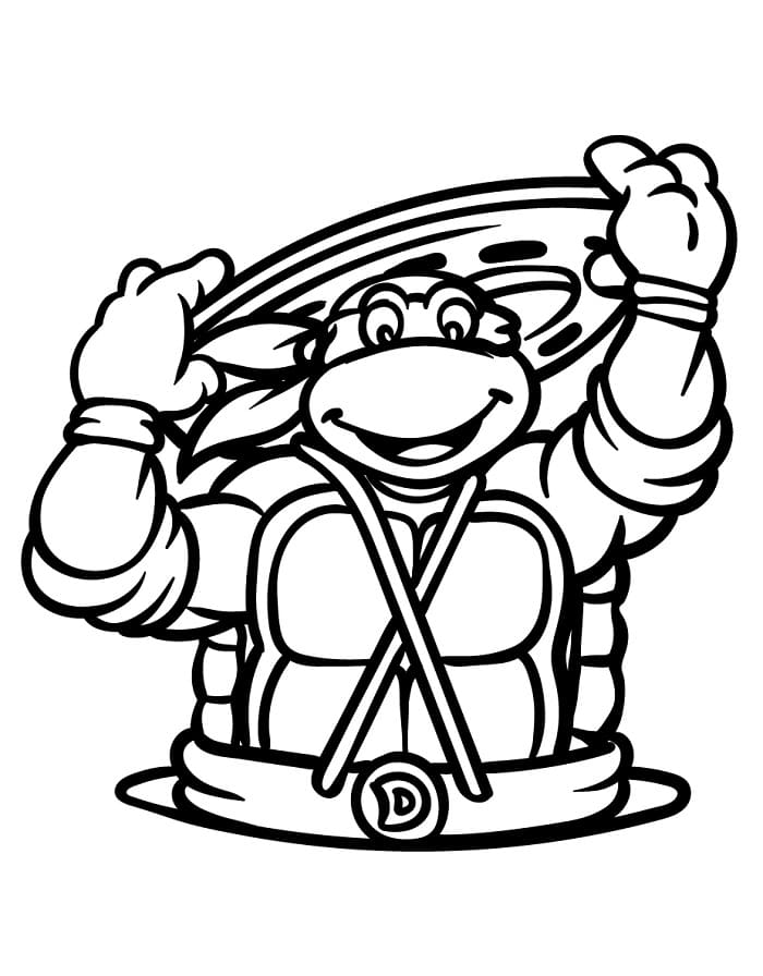 Tartarughe Ninja Fantastiche da colorare