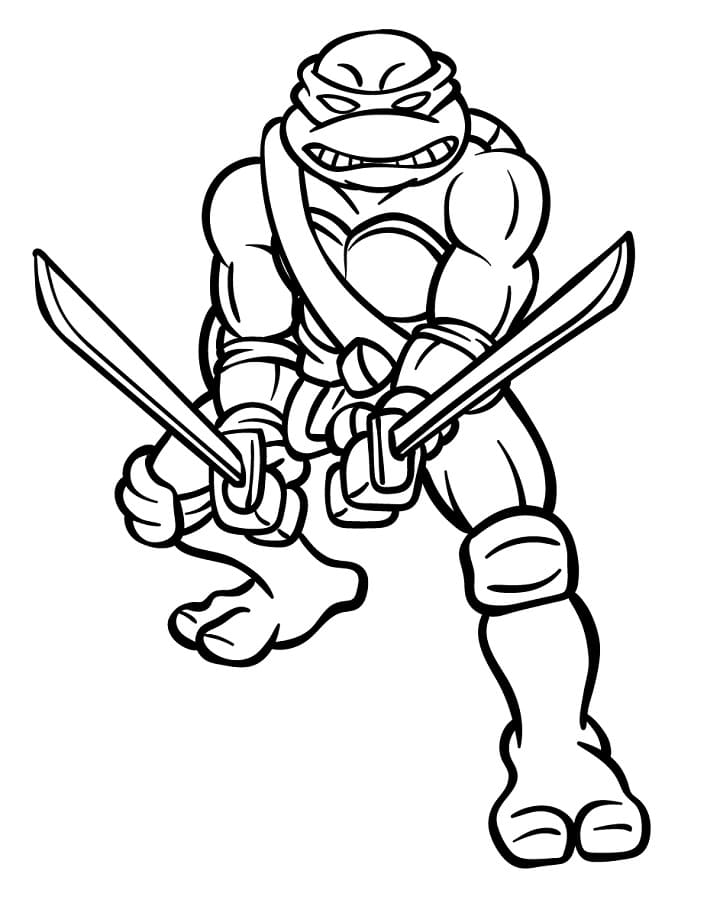 Tartarughe Ninja Gratuite da colorare