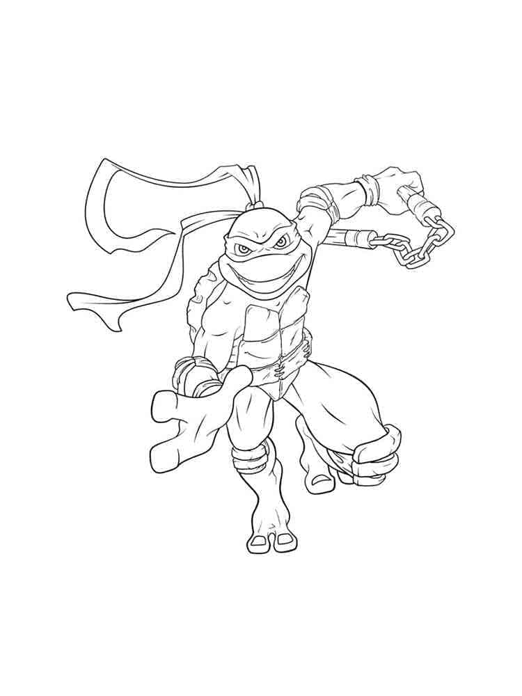 Tartarughe Ninja Stampabili per Bambini da colorare