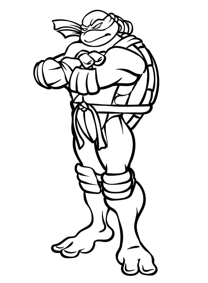 Tartarughe Ninja da Stampare da colorare