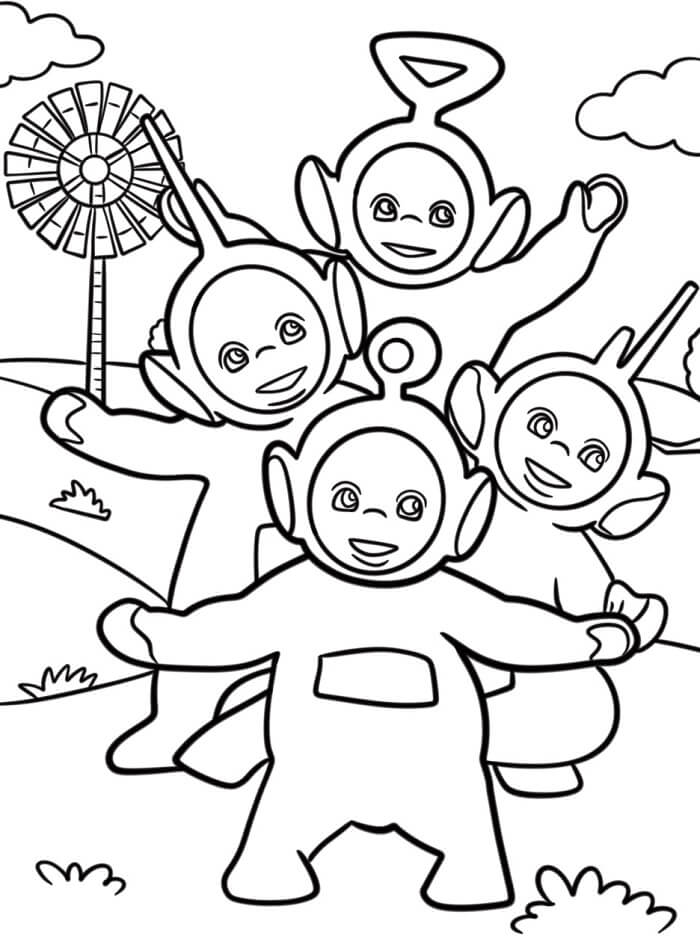 Teletubbies Graziosi da colorare