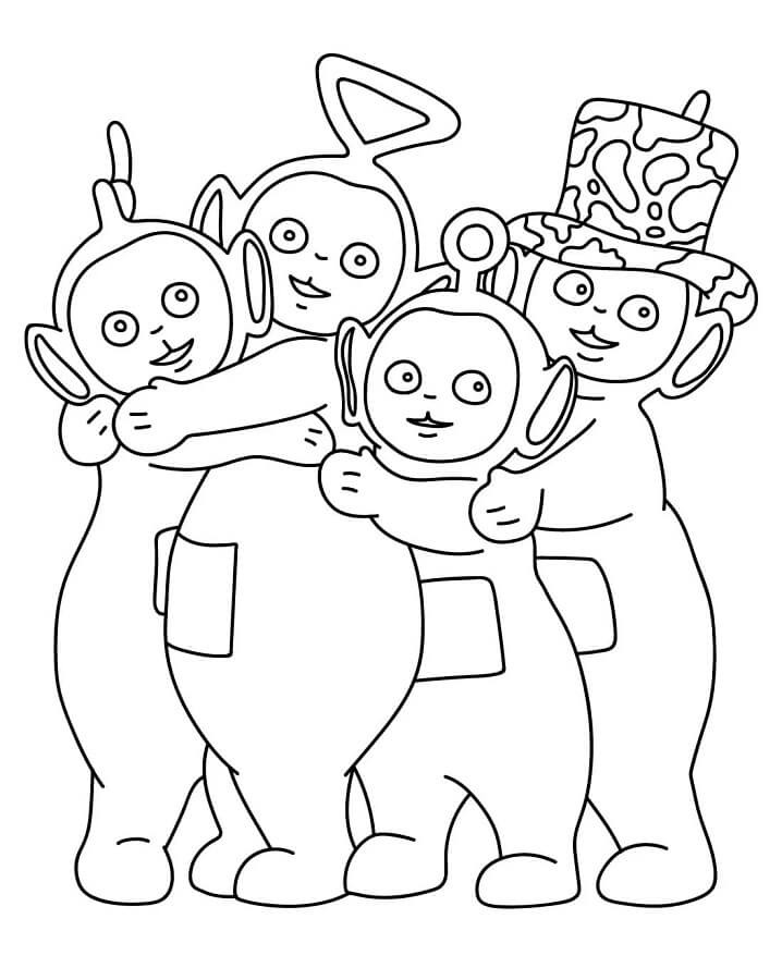 Teletubbies Immagine Gratis da colorare