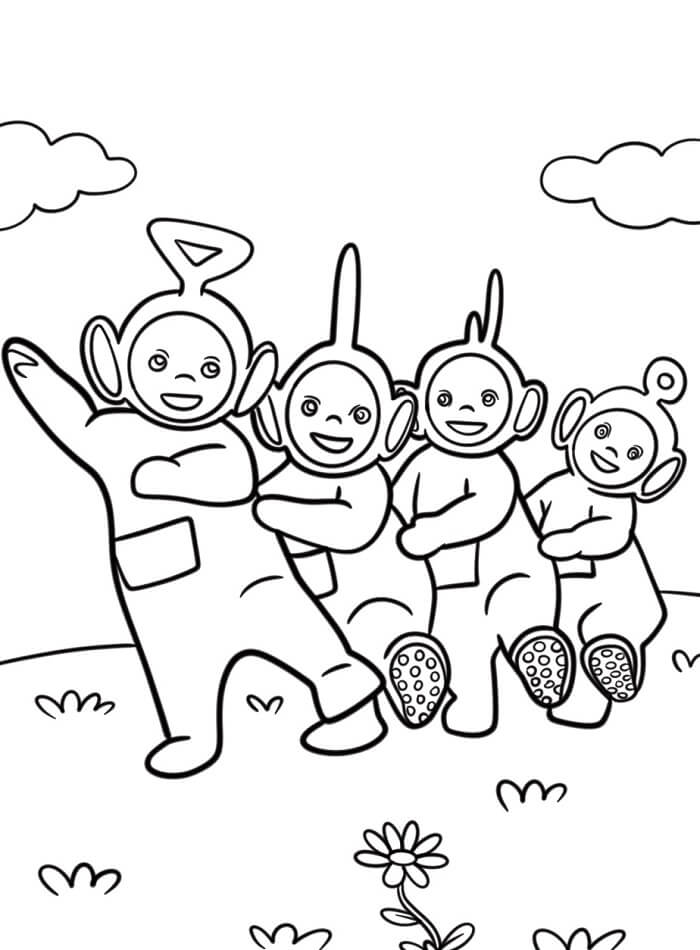 Teletubbies Semplici da colorare