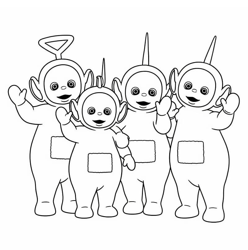 Teletubbies da colorare