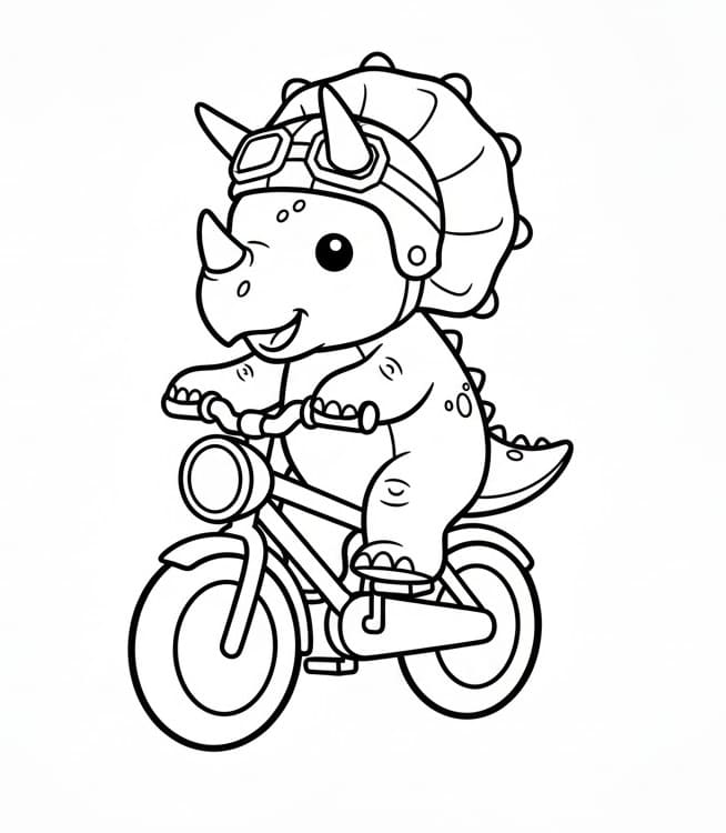 Triceratopo Omaggio da colorare