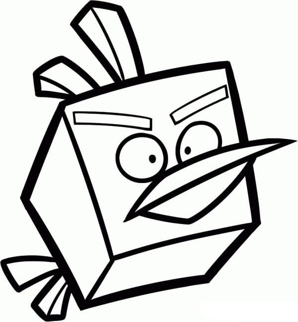 Uccello Ghiaccio Angry Birds da colorare