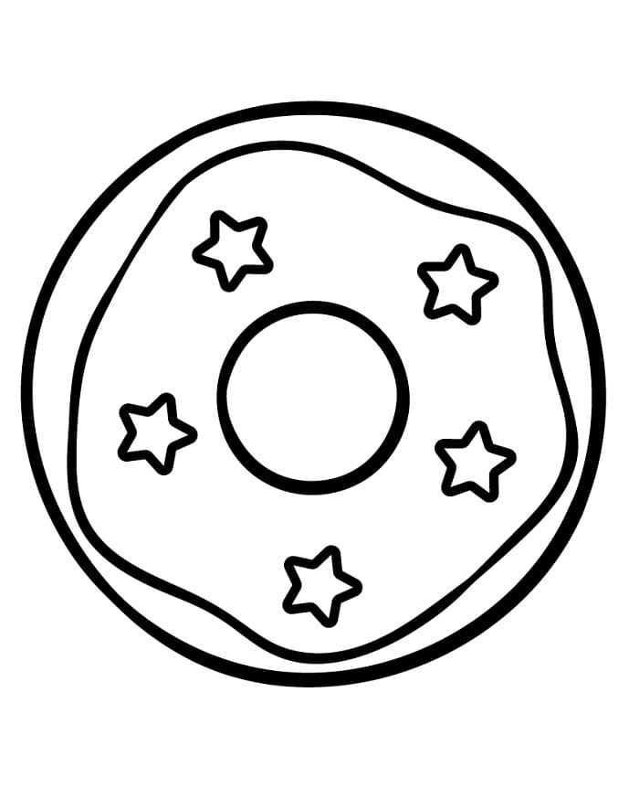 Un Ciambella da colorare