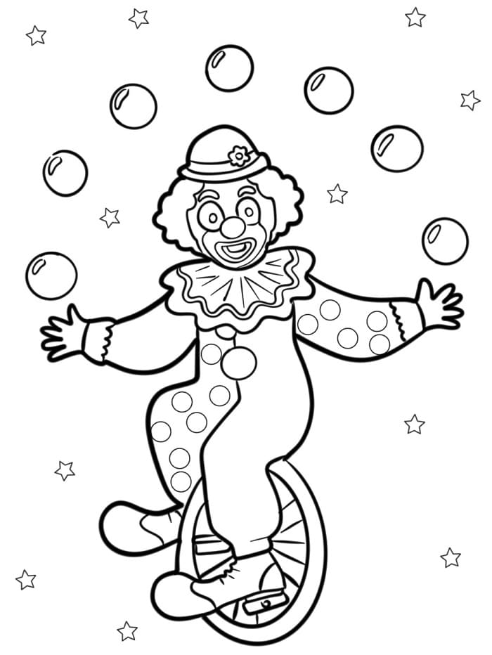 Un Pagliaccio Dolcissimo da colorare