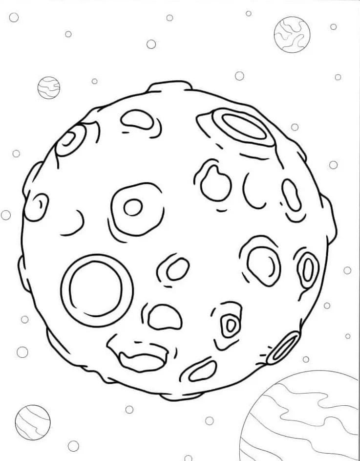 Un Pianeta Luna da colorare