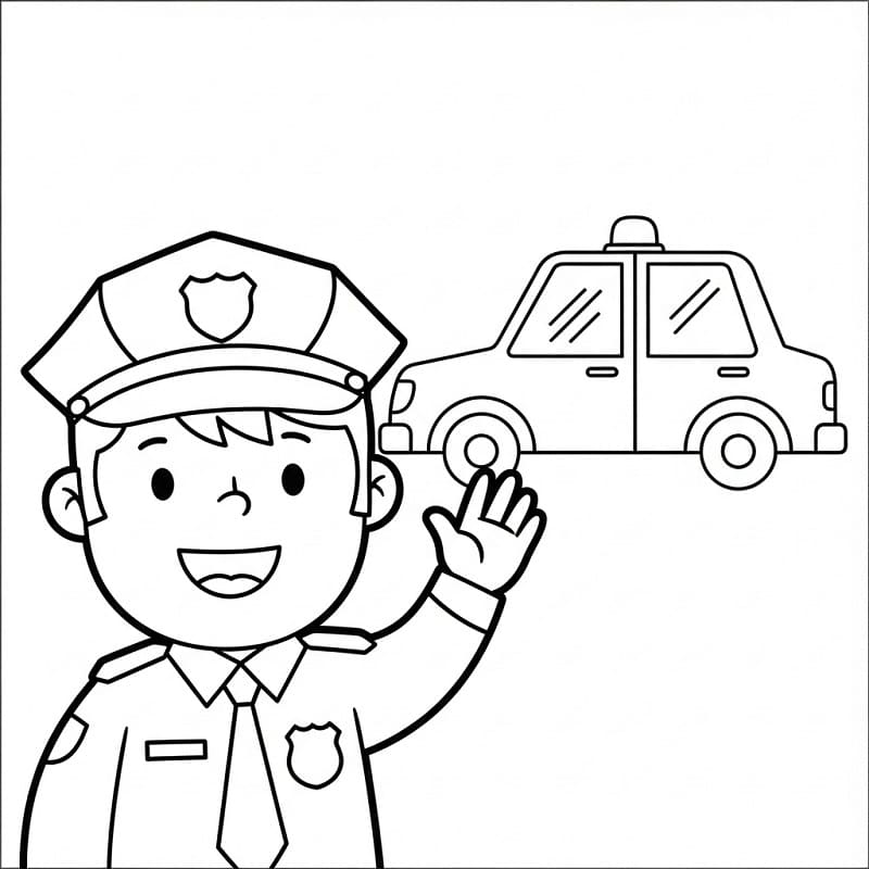 Un Poliziotto da colorare