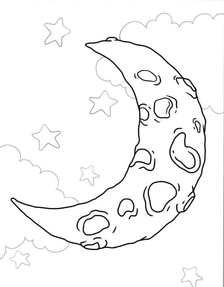 Una Luna da colorare