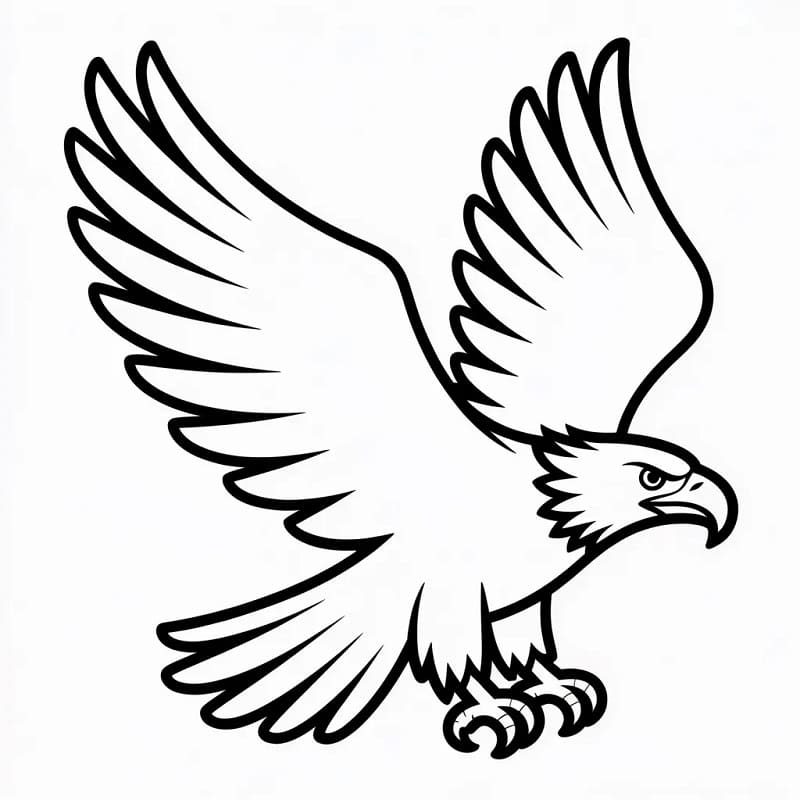 Aquila Immagine Gratis da colorare