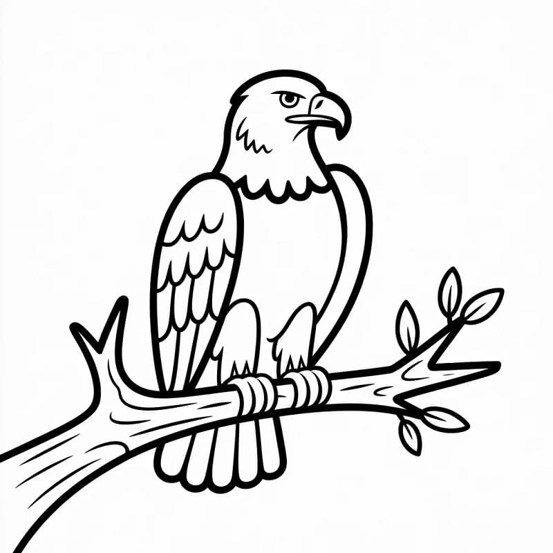 Aquila Omaggio da colorare