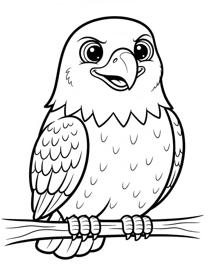 Aquila Semplice da colorare