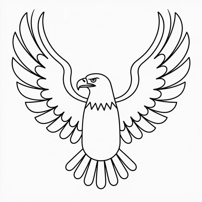 Aquila Stampabile per Piccoli da colorare