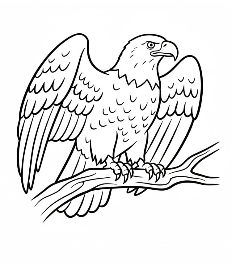 Aquila Stampabile da colorare