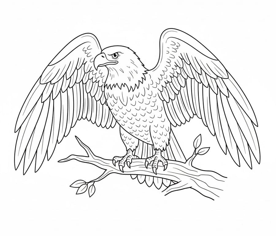 Aquila Straordinaria da colorare