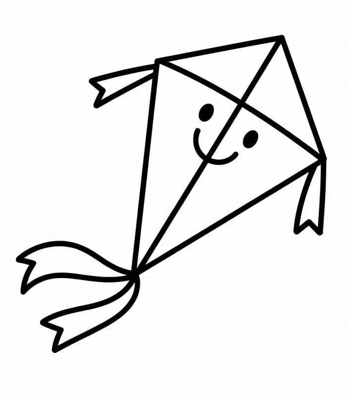 Aquilone Carino da colorare