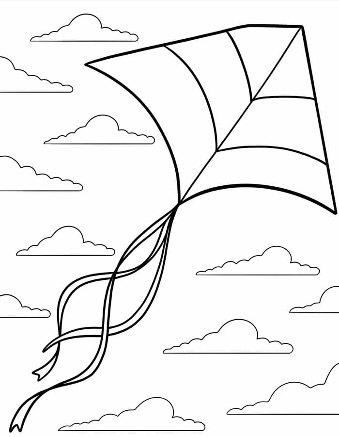 Aquilone Leggero da colorare