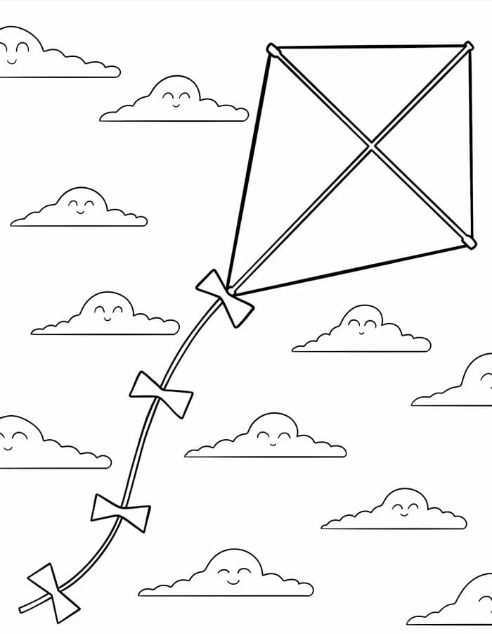 Aquilone nel Cielo da colorare