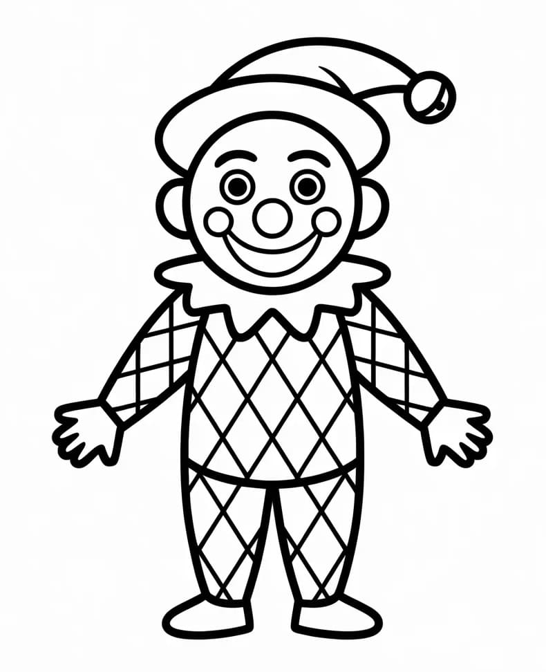 Arlecchino Regalo da colorare