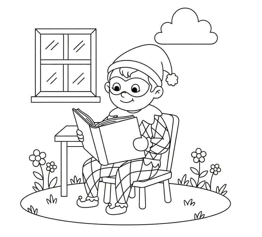 Arlecchino da Stampare da colorare