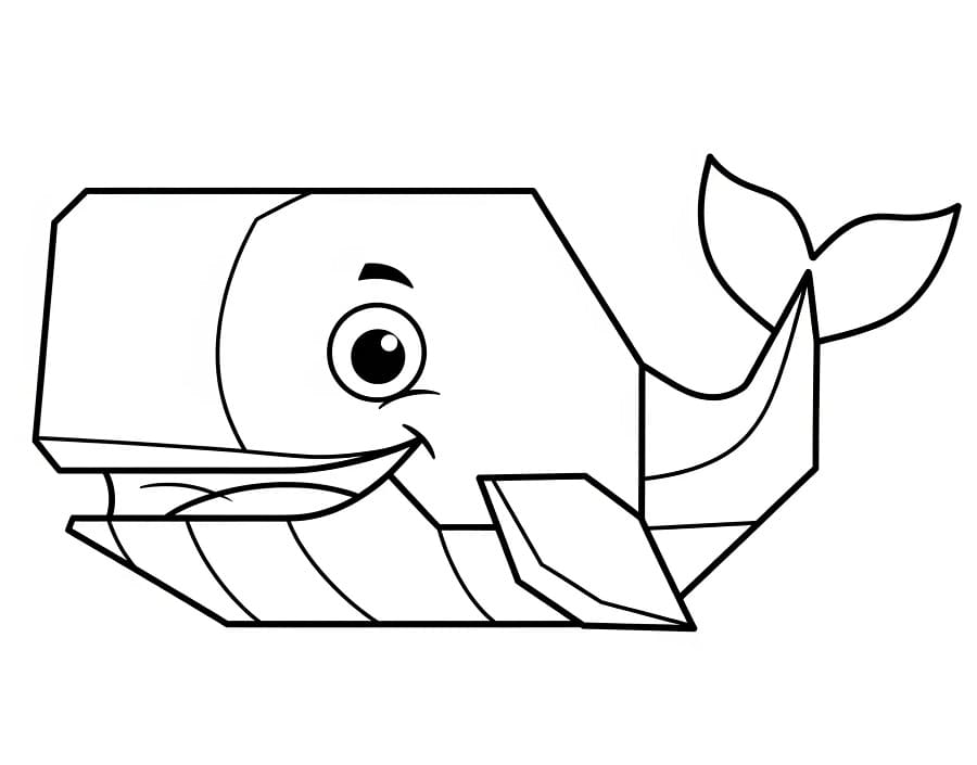 Balena Gratis per Bambini da colorare